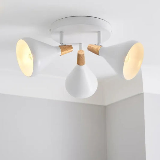 Elements Wolston 3 Light Semi Flush Spotlight