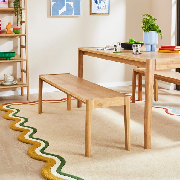 Elements 6 Seater Holmes Dining Table And Bench Set