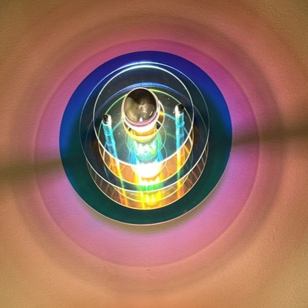 Aurore Wall Light Plastic Material Multicoloured / Small - Iridescent