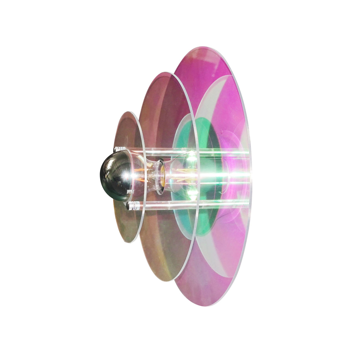 Aurore Wall Light Plastic Material Multicoloured / Large - Iridescent
