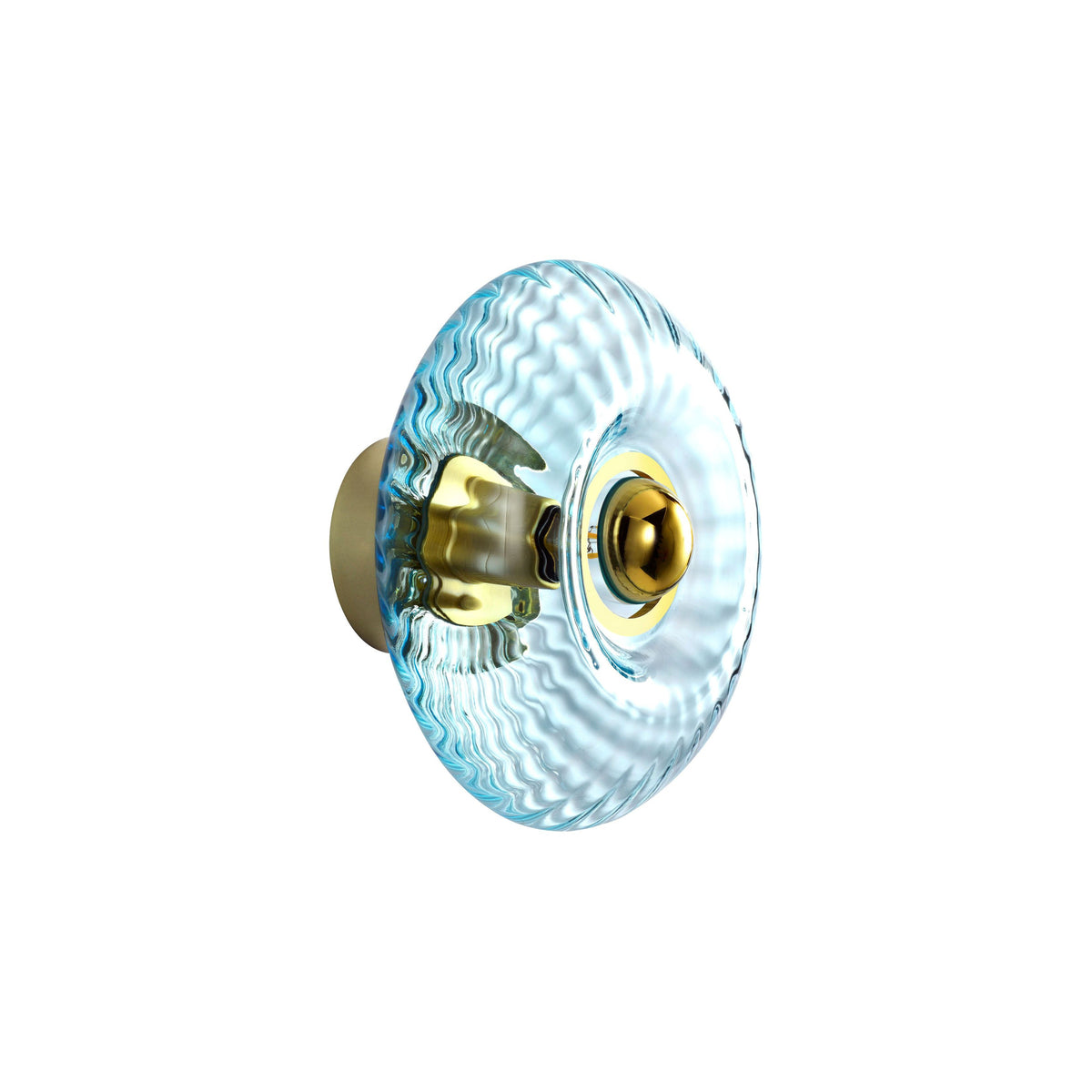 Grace Wall Light Glass Blue / Small - Ø 20 Cm