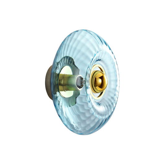 Grace Wall Light Glass Blue / Large - Ø 28 Cm