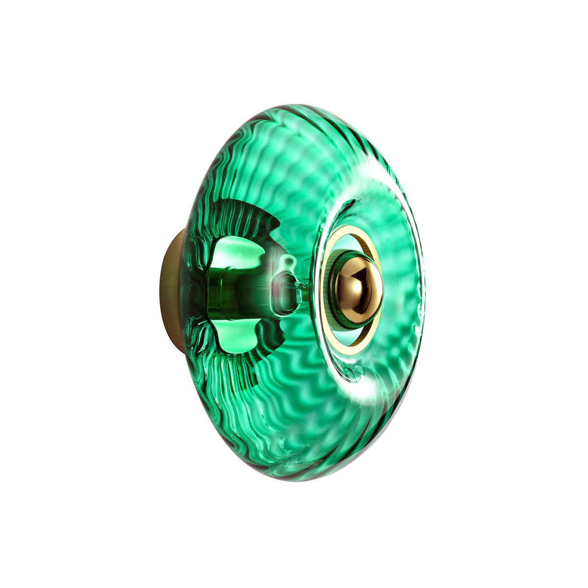 Grace Wall Light Glass Green / Large - Ø 28 Cm