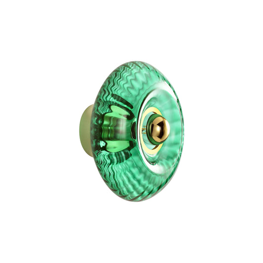 Grace Wall Light Glass Green / Small - Ø 20 Cm