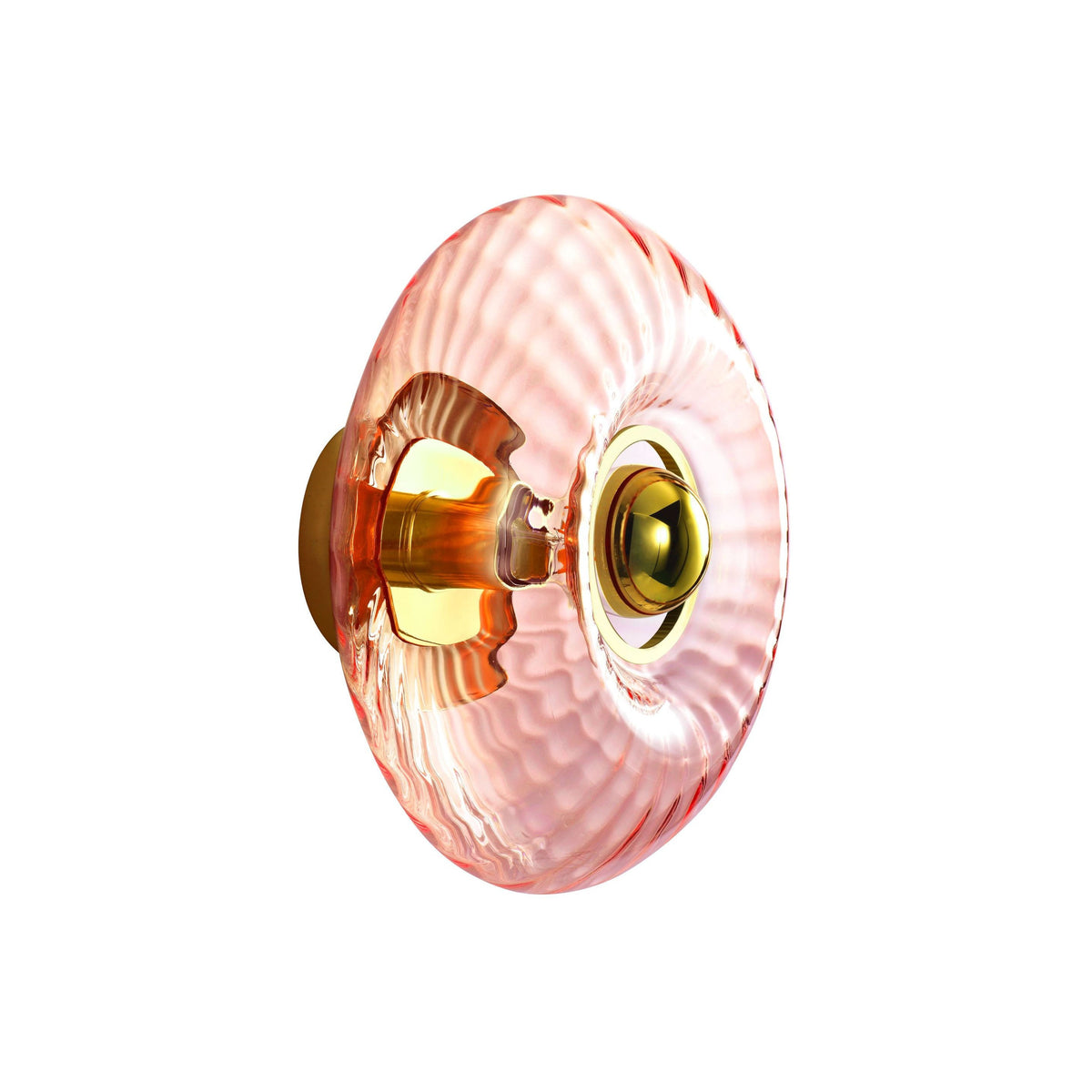 Grace Wall Light Glass Pink / Large - Ø 28 Cm