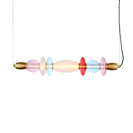 Léonor Horizontal Pendant Glass Multicoloured / L 82 Cm